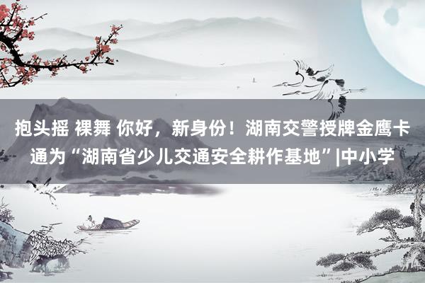 抱头摇 裸舞 你好，新身份！湖南交警授牌金鹰卡通为“湖南省少儿交通安全耕作基地”|中小学